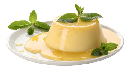 Custard isolated on transparent background 