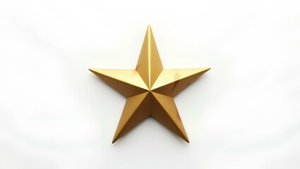 Obraz premium gold star on white background