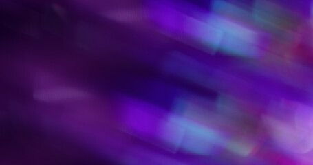 Blur glow texture. Fogging effect. Sparkling multicolored blue pink purple lens flare turning on dark abstract background.