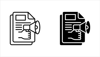 Content Marketing Line Icon Set, Content linear symbol design from SEO collection. vector illustration on white background