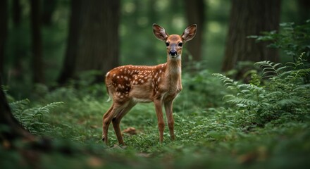 Fawn in Forest