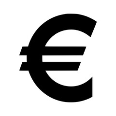 Fototapeta premium Euro Symbol Vector Icon