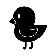 Black Duck Silhouette Icon