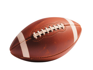American Football Closeup on Black Background