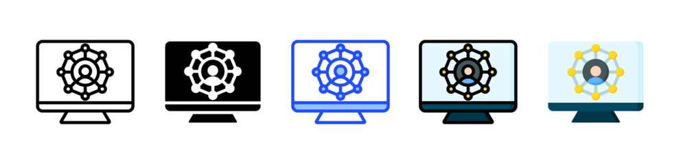 Omnichannel Icon Collection With Multiple Styles