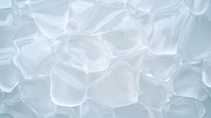 Obraz premium A collection of clear ice cubes closely packed together, creating a cool and refreshing texture.