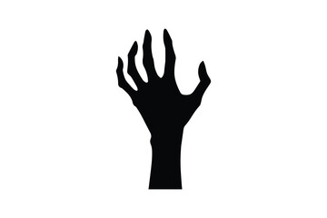 Fototapeta premium Zombie's hand silhouette
