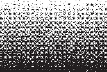 Monochrome Digital Noise Pattern Texture , A glitch-inspired monochrome digital pattern made of pixelated dot noise. Great for tech visuals, backgrounds, and experimental designs.
