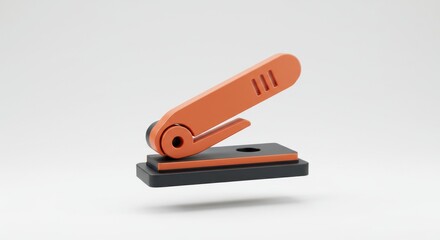 Orange Paper Hole Punch