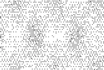Monochrome Digital Noise Pattern Texture , A glitch-inspired monochrome digital pattern made of pixelated dot noise. Great for tech visuals, backgrounds, and experimental designs.