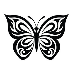 set of Butterfly silhouette butterfly silhouette icon vector illustration  