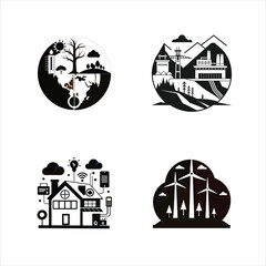 Green Living & Sustainability Vector Illustrations Pack