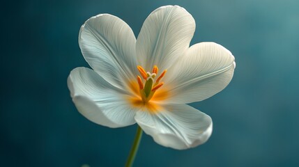 Naklejka premium Spring tulip flower arrangement with soft lighting and copy space 