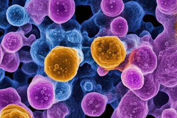 ultra HD picture of dna in a microscopic view