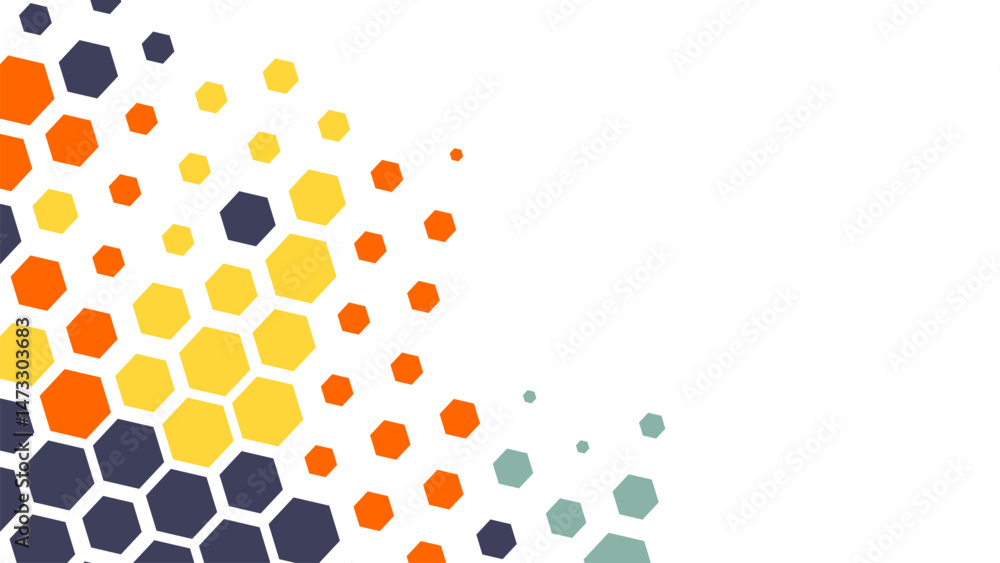 Poster abstract background of hexagonal or hexagonal shapes