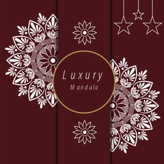 Red mandala background