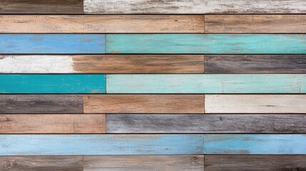 Naklejka premium Shabby chic wooden background with faded paint, worn-out texture, vintage and rustic charm