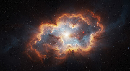 Obraz premium Cosmic Nebula Star Cluster Galaxy Space Astronomy Universe