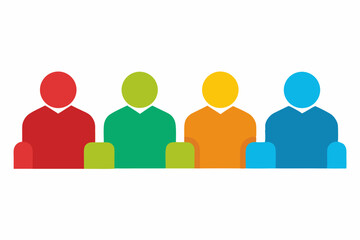 Audience silhouette vector illustration