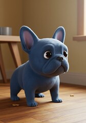 Fototapeta premium Bluebell's Gentle Gaze AI Generated