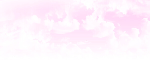 Copy space summer pink sky and white clouds abstract background