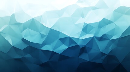 Obraz premium Abstract polygonal background in shades of blue and white for modern design and presentation templates