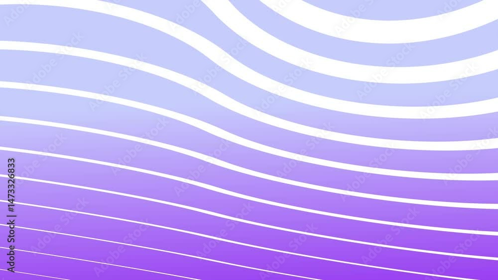 Poster animation of lines with a wave with a purple gradient background