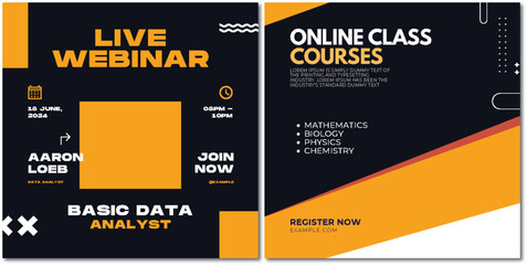 Promotional Design for Educational Webinars and Online Classes