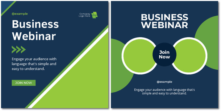 Promote Your Expertise: Business Webinar Advertisement Design Template