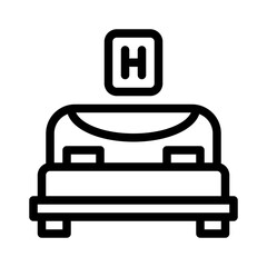bed line icon