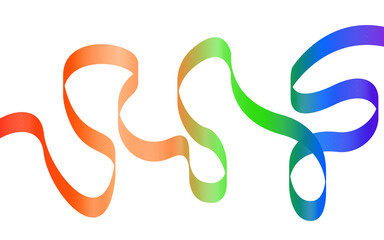 Abstract background with dynamic ribbons light polychromatic waves. Vibrant and futuristic design. Wave lines background. Wave gradient background, flowing element.