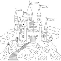 Obraz premium Open Magic Book Coloring Pages For Kids