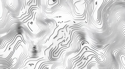 Abstract topographic map design