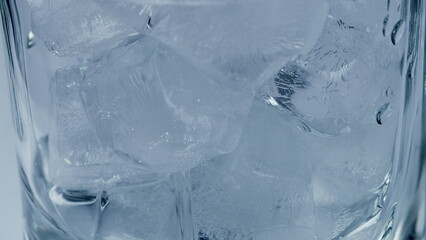 Refreshing Ice Cubes in a Clear Glass that Sparkle with Chill and Elegance Perfect for Any Occasion