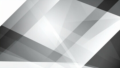 Abstract design with grayscale geometric shapes overlapping in an intricate composition
