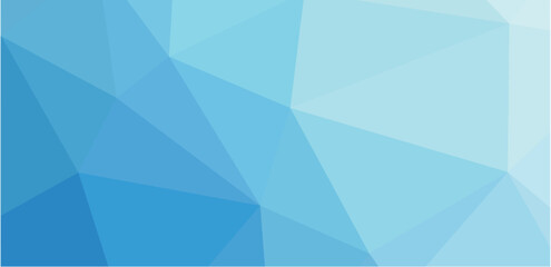 Obraz premium Gradient blue white background. Low poly design. Vector illustration 