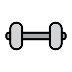 Dumbbell (Fitness) Vector Filled Icon Design