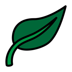 Leaf (Eco) Vector Filled Icon Design
