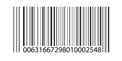Bar code. Barcode illustration. Editable color. isolated on white background. vector illustration.