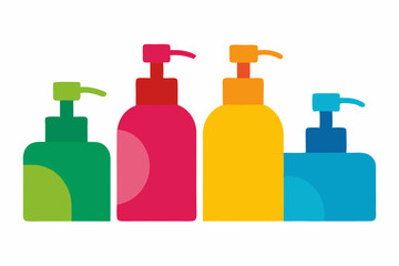 set of Hand Sanitizer silhouette vector illustration