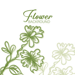Elegant Floral Background Design with Vibrant Colors 