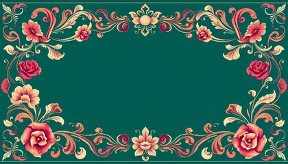 Elegant floral swirls & ornate borders, perfect for vintage designs, divider, wedding