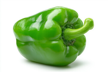 green bell pepper isolated