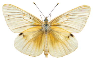 PNG  Delicate yellow butterfly wings