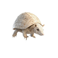 Obraz premium Albino Armadillo A Rare and Unique Creature