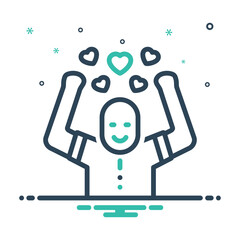 Mix icon for happy