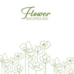 Vibrant Floral Background Design 