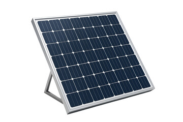 Solar panel for renewable energy generation. transparent background.