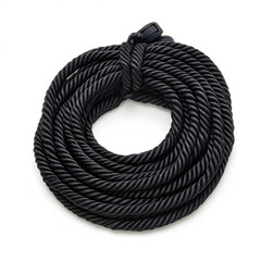 Black Rope Coil with Studio Shot.
