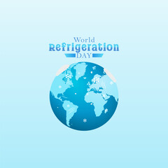 Vector graphic of World Refrigeration Day for World Refrigeration Day celebration.